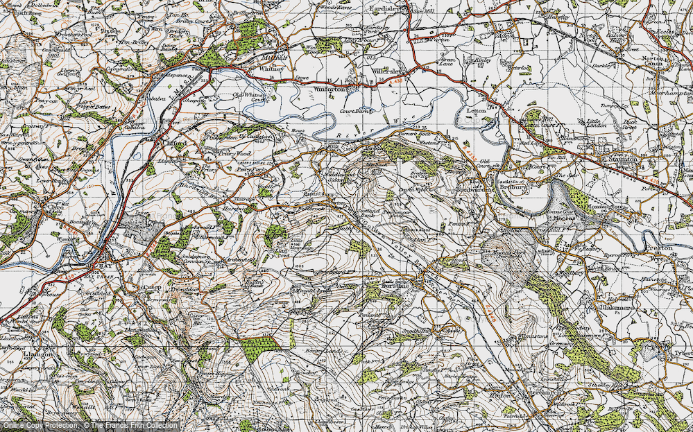 Old Map of The Bage, 1947 in 1947