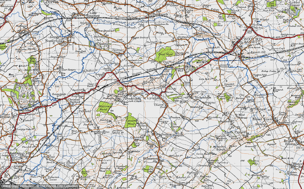 Old Map of The Banks, 1947 in 1947