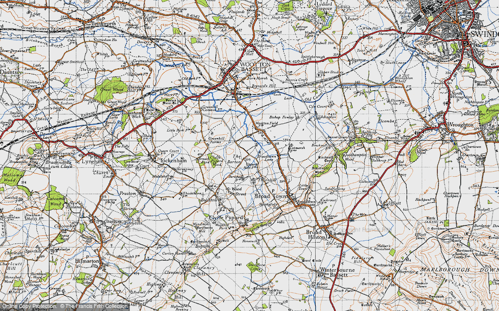 Old Map of The Barton, 1947 in 1947