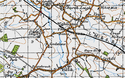 Old map of The Bents in 1946