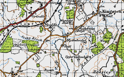 Old map of The Blythe in 1946