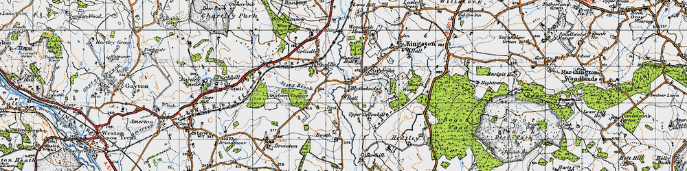 Old map of The Blythe in 1946