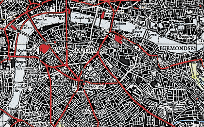 Old map of The Borough in 1946