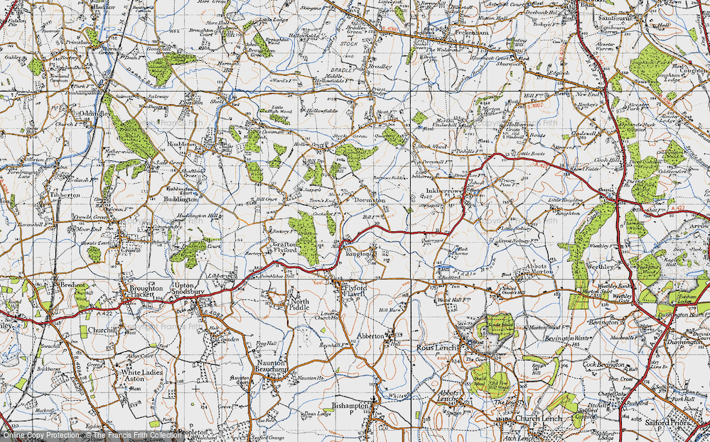 Old Map of The Bourne, 1947 in 1947