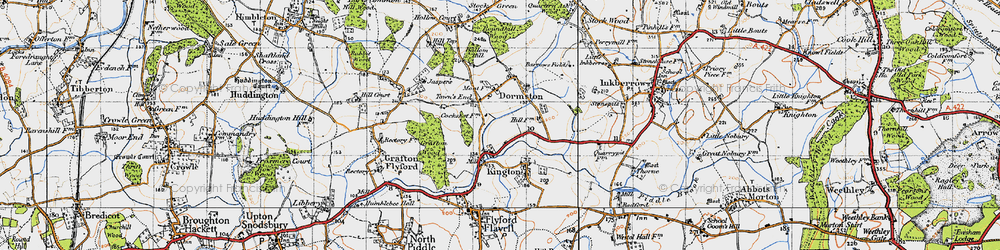 Old map of The Bourne in 1947