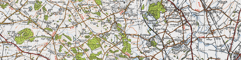 Old map of The Brand in 1946