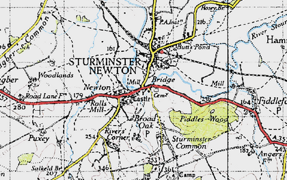 Old map of The Bridge in 1945
