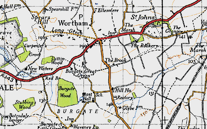 Old map of The Brook in 1946