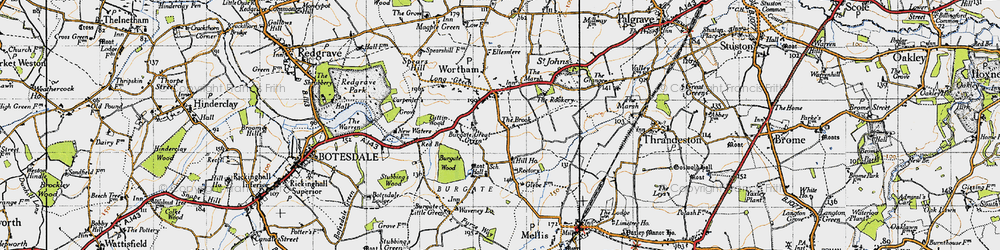 Old map of The Brook in 1946