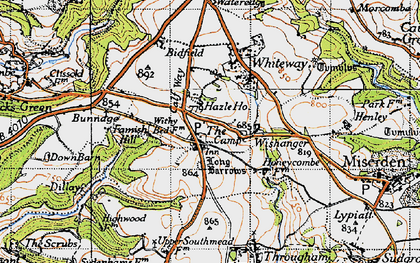 Old map of The Camp in 1946