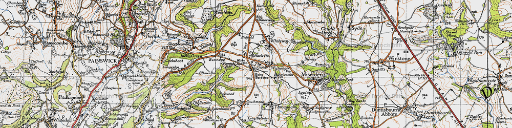 Old map of The Camp in 1946