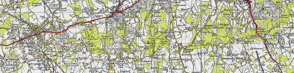 Old map of The Chart in 1946