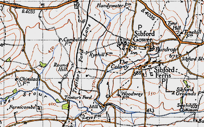 Old map of The Colony in 1946
