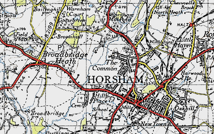 Old map of The Common in 1940