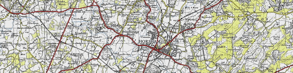 Old map of The Common in 1940