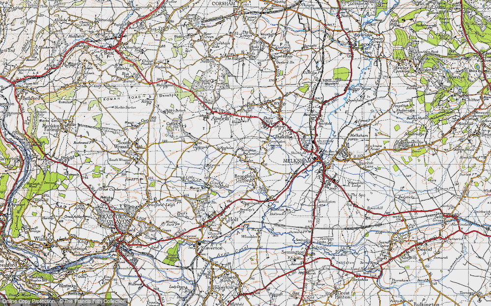 Old Map of The Common, 1946 in 1946