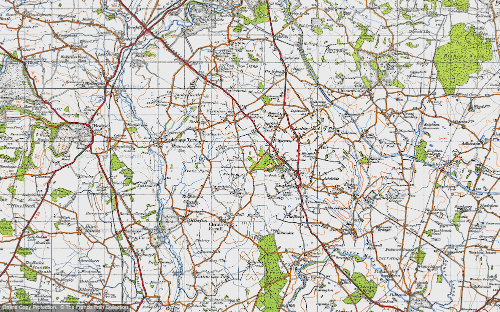 Old Map of The Common, 1947 in 1947