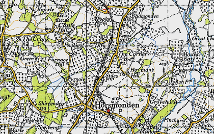Old map of Baybrooks in 1940