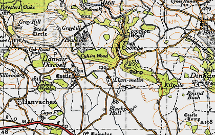 Old map of The Cwm in 1946