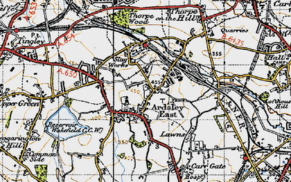 Old map of The Fall in 1947
