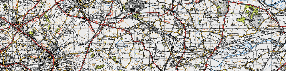 Old map of The Fall in 1947