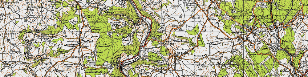 Old map of The Fence in 1946