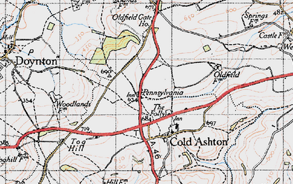 Old map of The Folly in 1946