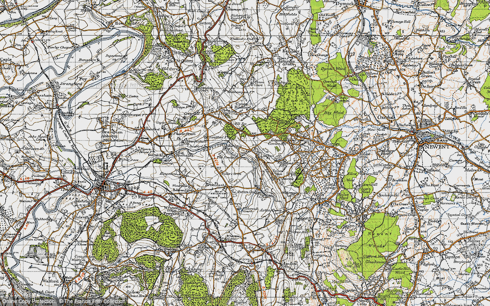 Old Map of The Fording, 1947 in 1947