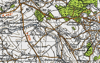 Old map of The Fording in 1947
