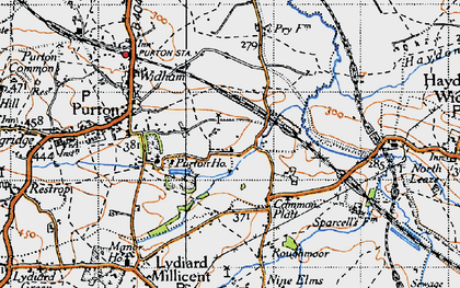 Old map of The Fox in 1947