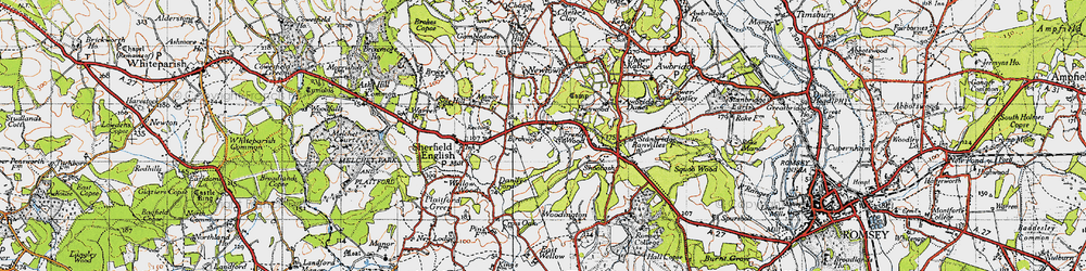 Old map of The Frenches in 1940