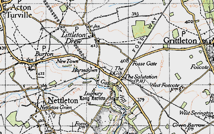 Old map of The Gibb in 1946