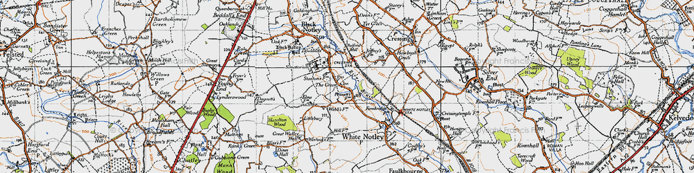 Old map of The Green in 1945