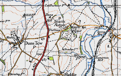 Old map of The Green in 1946