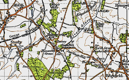 Old map of The Green in 1946