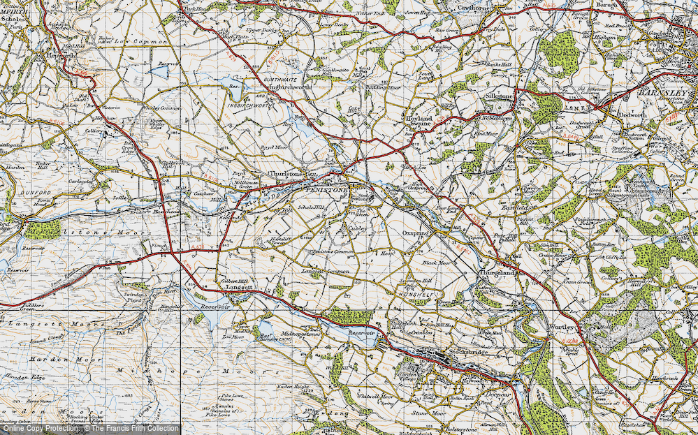 Old Map of The Green, 1947 in 1947