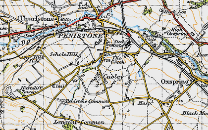 Old map of The Green in 1947