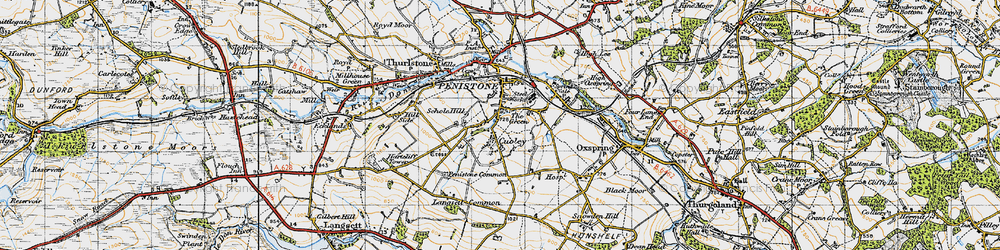 Old map of The Green in 1947
