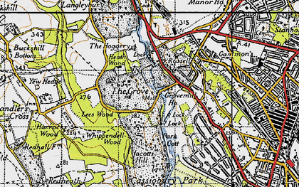 Old map of The Grove in 1946