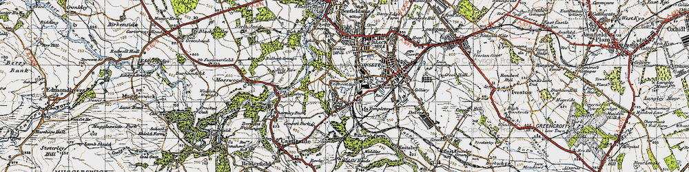 Old map of The Grove in 1947