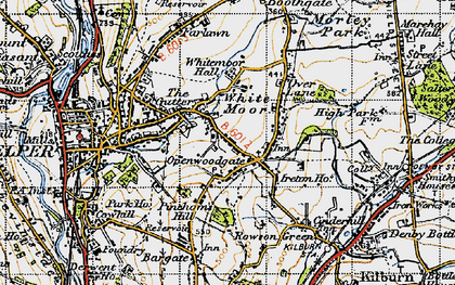Old map of The Gutter in 1946