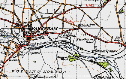 Old map of The Heath in 1946