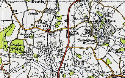 Old map of The Heath in 1946