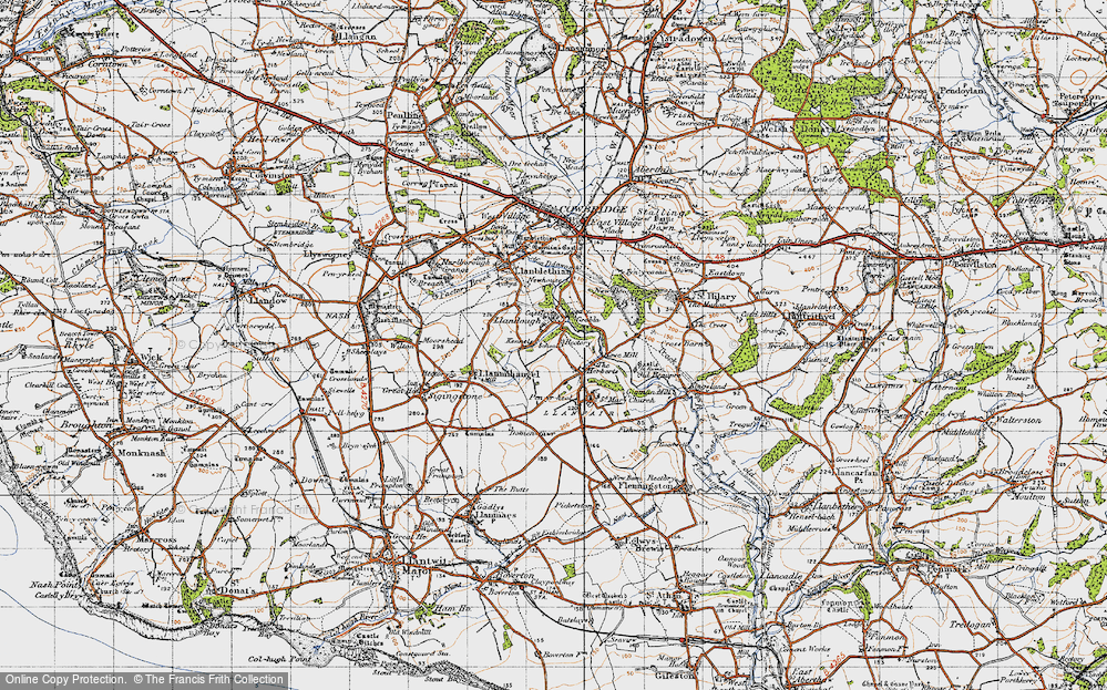 Old Map of The Herberts, 1947 in 1947