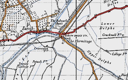 Old map of The Hermitage in 1946