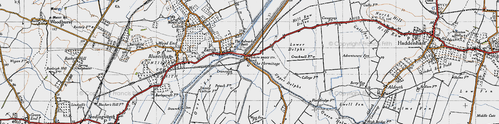 Old map of The Hermitage in 1946