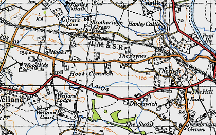Old map of The Hook in 1947