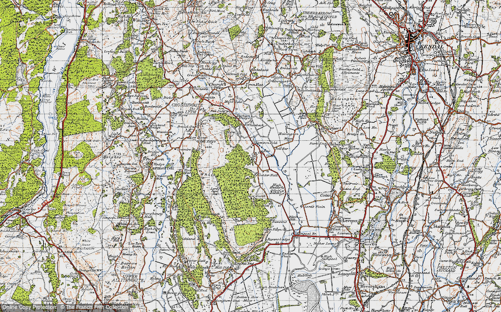 Old Map of The Howe, 1947 in 1947