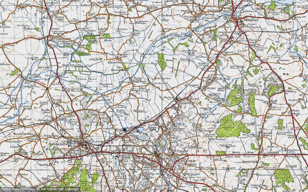 Old Map of The Humbers, 1946 in 1946