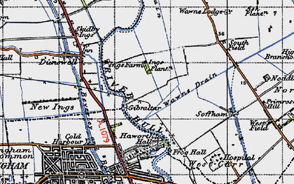 Old map of The Ings in 1947
